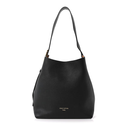 Louis Vuitton Grained Calfskin Low Key Hobo PM Black 1 of 10