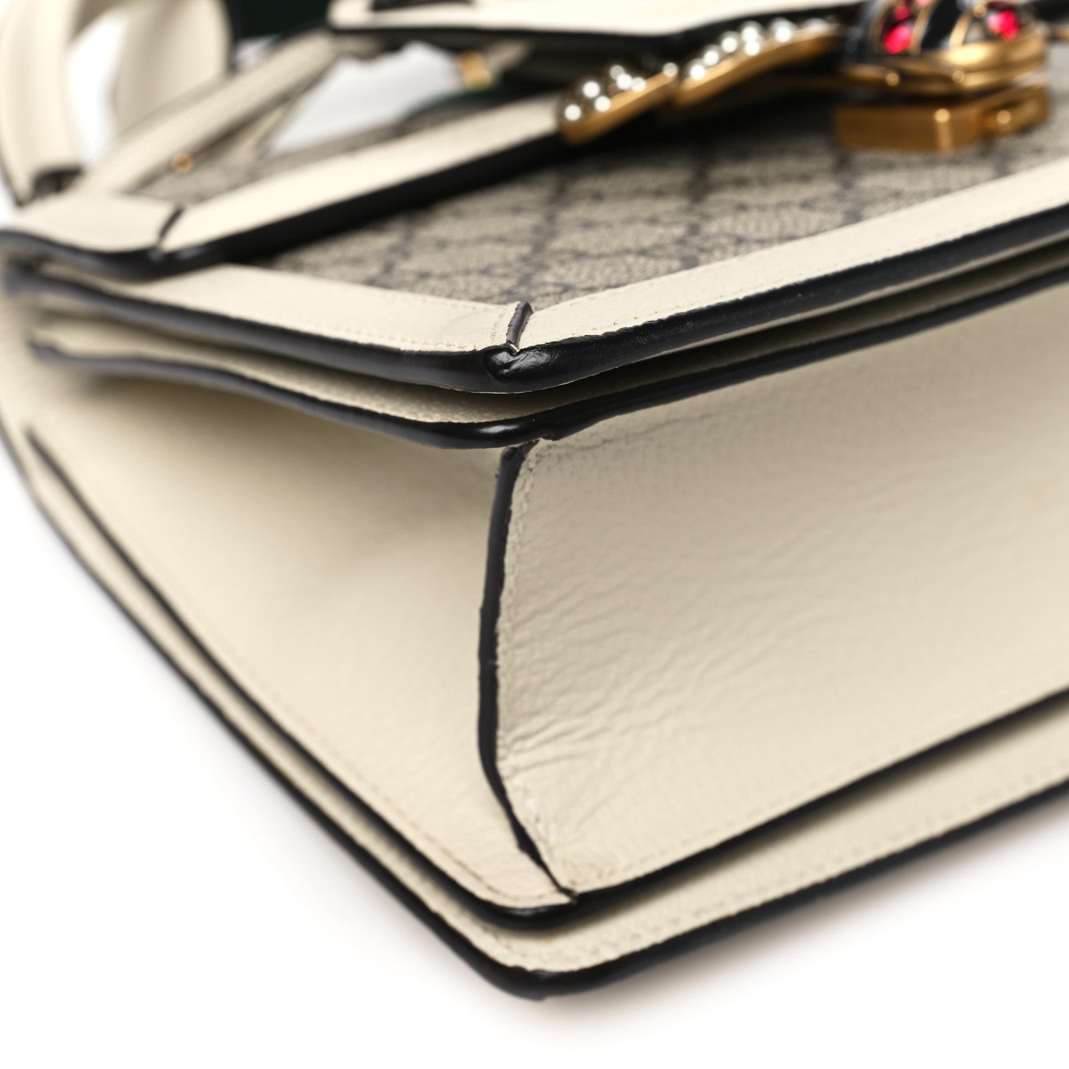 Gucci GG Supreme Monogram Small Queen Margaret Top Handle Bag White 9 of 10