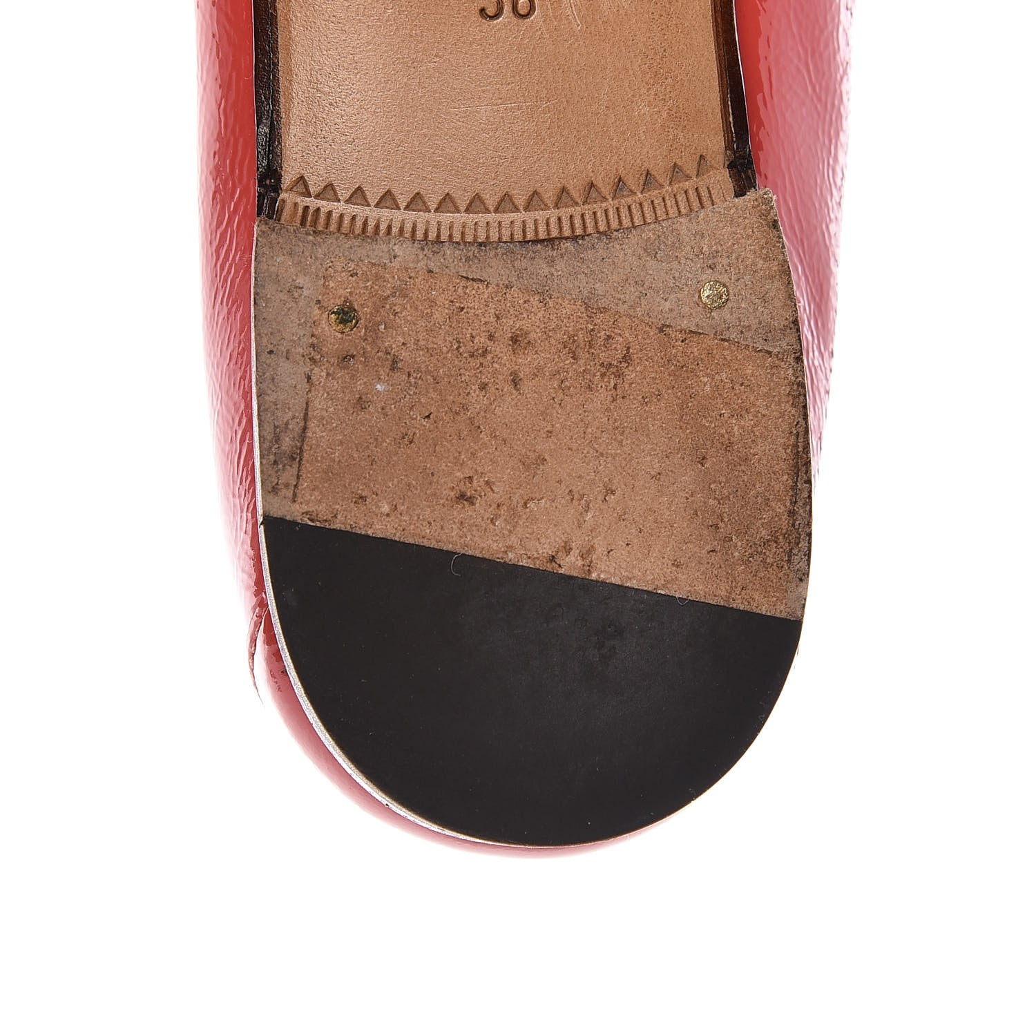 Gucci Patent Womens 1953 Horsebit Loafers 36 Coral 13 of 14