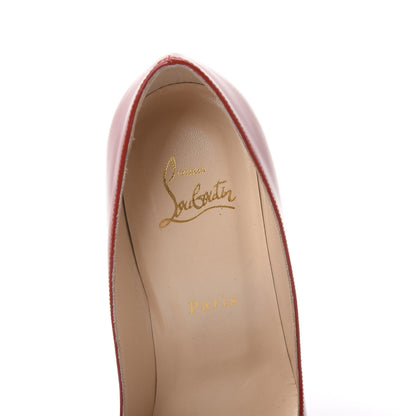 Christian Louboutin Patent Dorissima 100 Pumps 38.5 Carmine 7 of 7