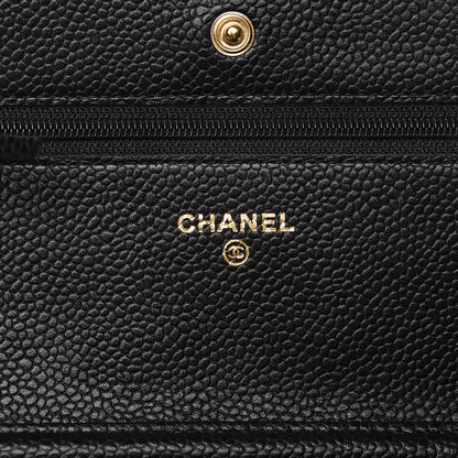 Chanel Caviar Quilted Wallet On Chain WOC Black 6 of 9