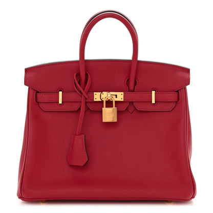 Hermes Swift Birkin 25 Rouge Casaque 1 of 12