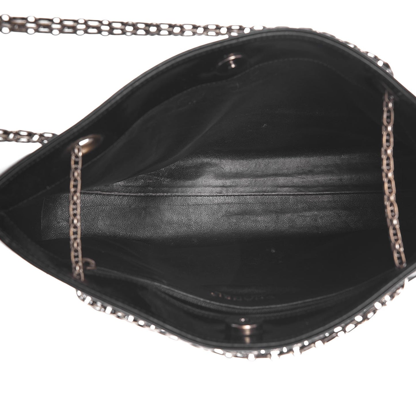 Patent Mademoiselle Tote Black