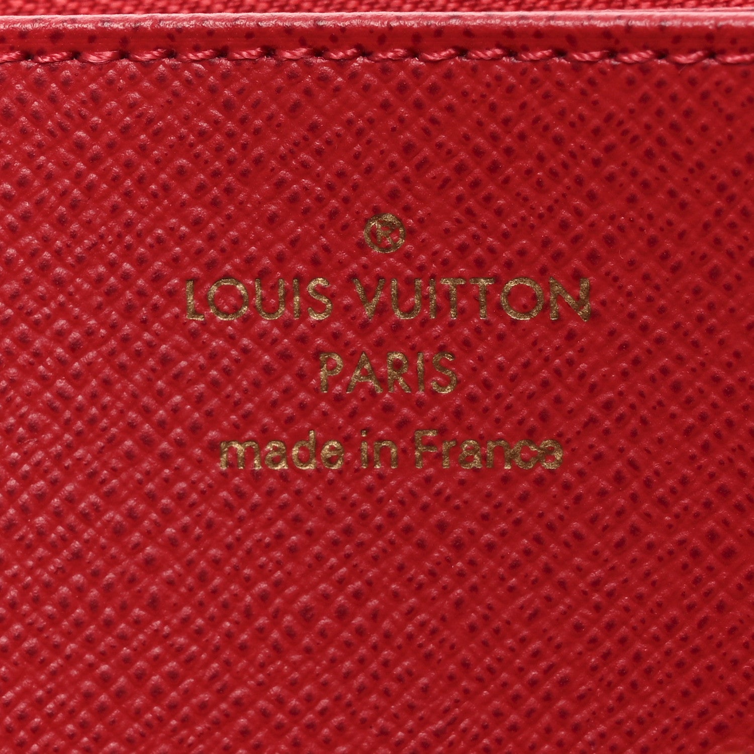 Louis Vuitton Damier Ebene Studded Zippy Wallet Cherry 6 of 6