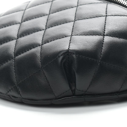 Chanel Lambskin Quilted Waist Belt Bag Black 9 of 9