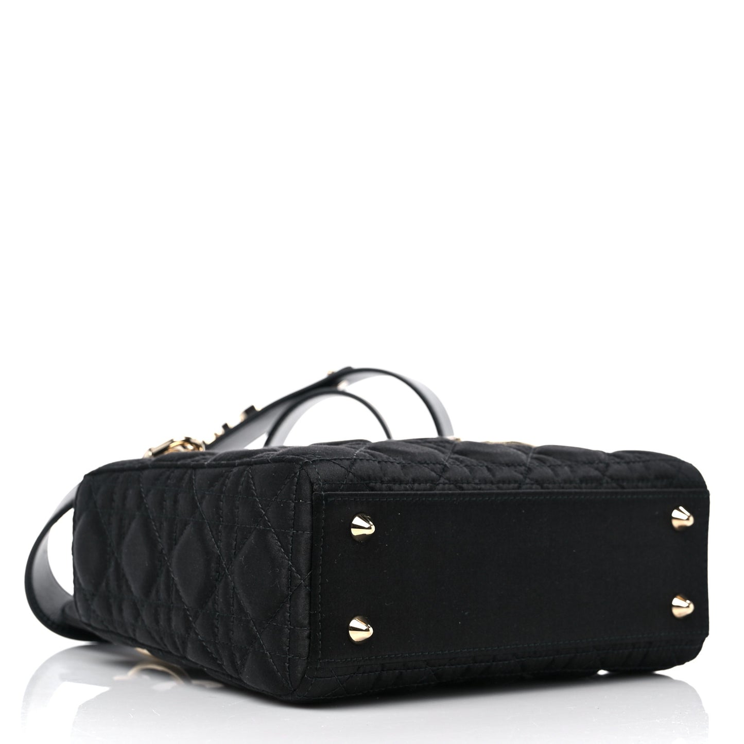 Satin Swarovski Crystal Cannage My ABC Lady Dior Black