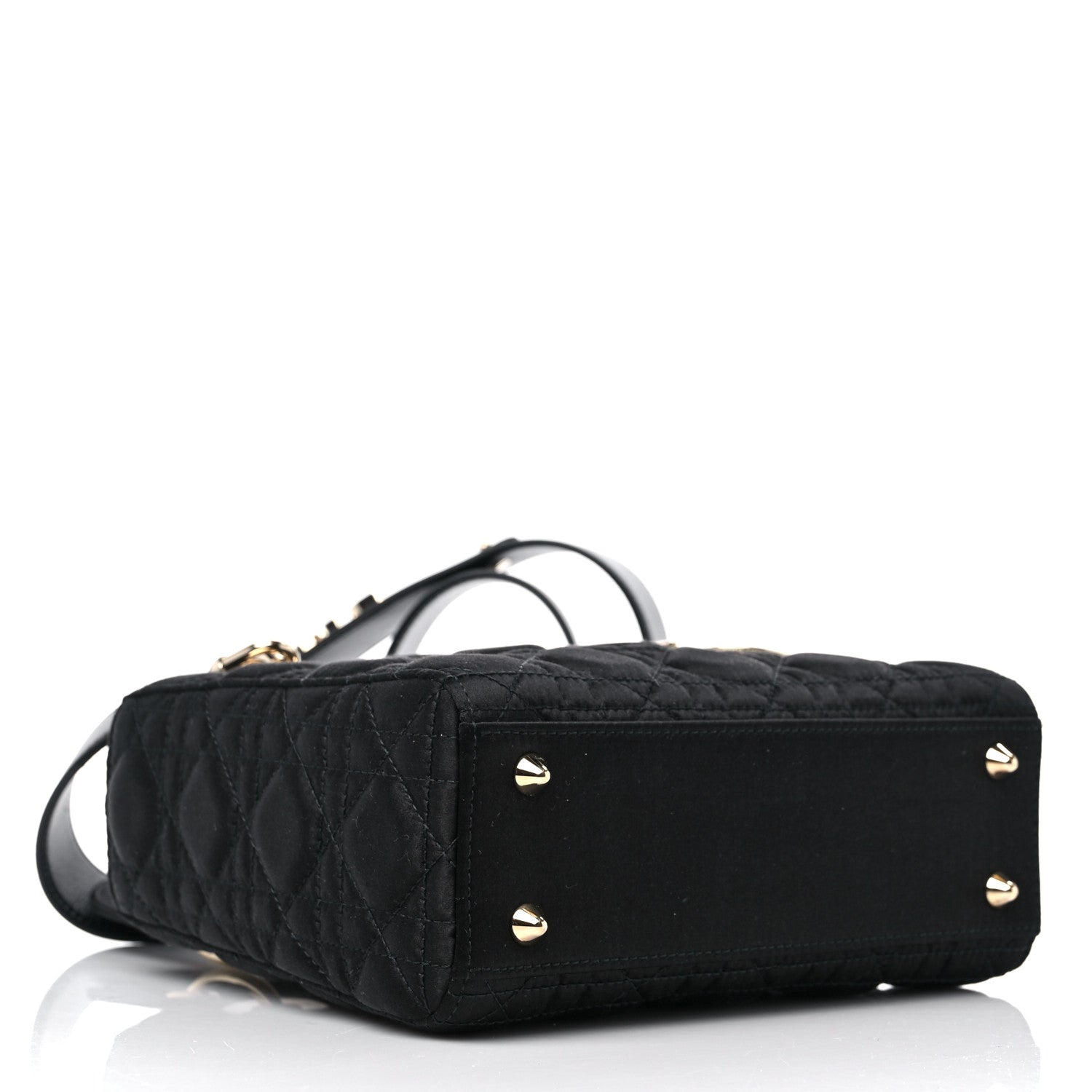 Christian Dior Satin Swarovski Crystal Cannage My ABC Lady Dior Black 4 of 8