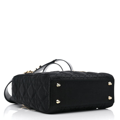 Christian Dior Satin Swarovski Crystal Cannage My ABC Lady Dior Black 4 of 8
