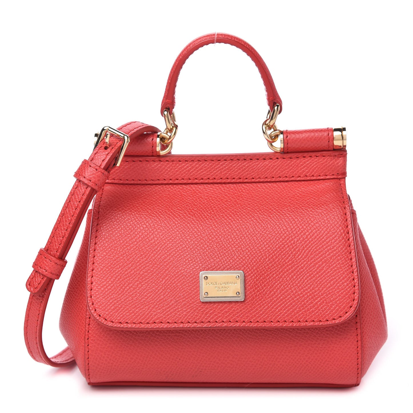Dauphine Micro Miss Sicily Satchel Rosso Corallo