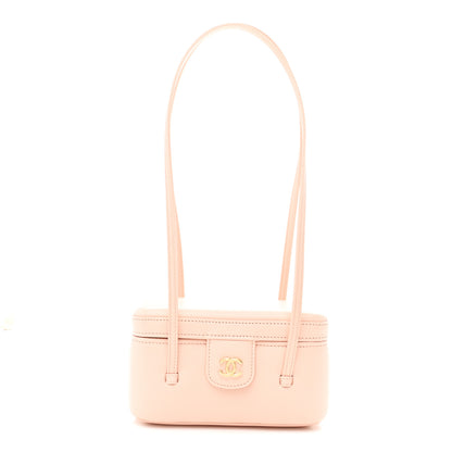 Chanel Shiny Caviar Preppy Coco Long Vanity With Strap  Light Pink 1 of 11
