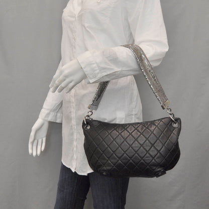 Chanel Lambskin Small Chain Mail Hobo Black 2 of 7