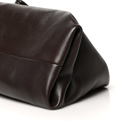 Bottega Veneta Lambskin BV Trine Clutch Fondente 9 of 9