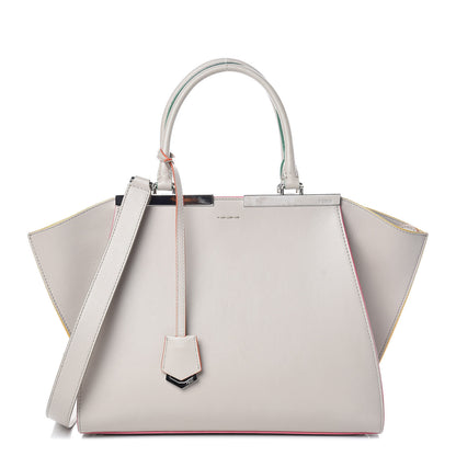Fendi Vitello Dolce Petite 3Jours Tote Grigio Polvere 1 of 11