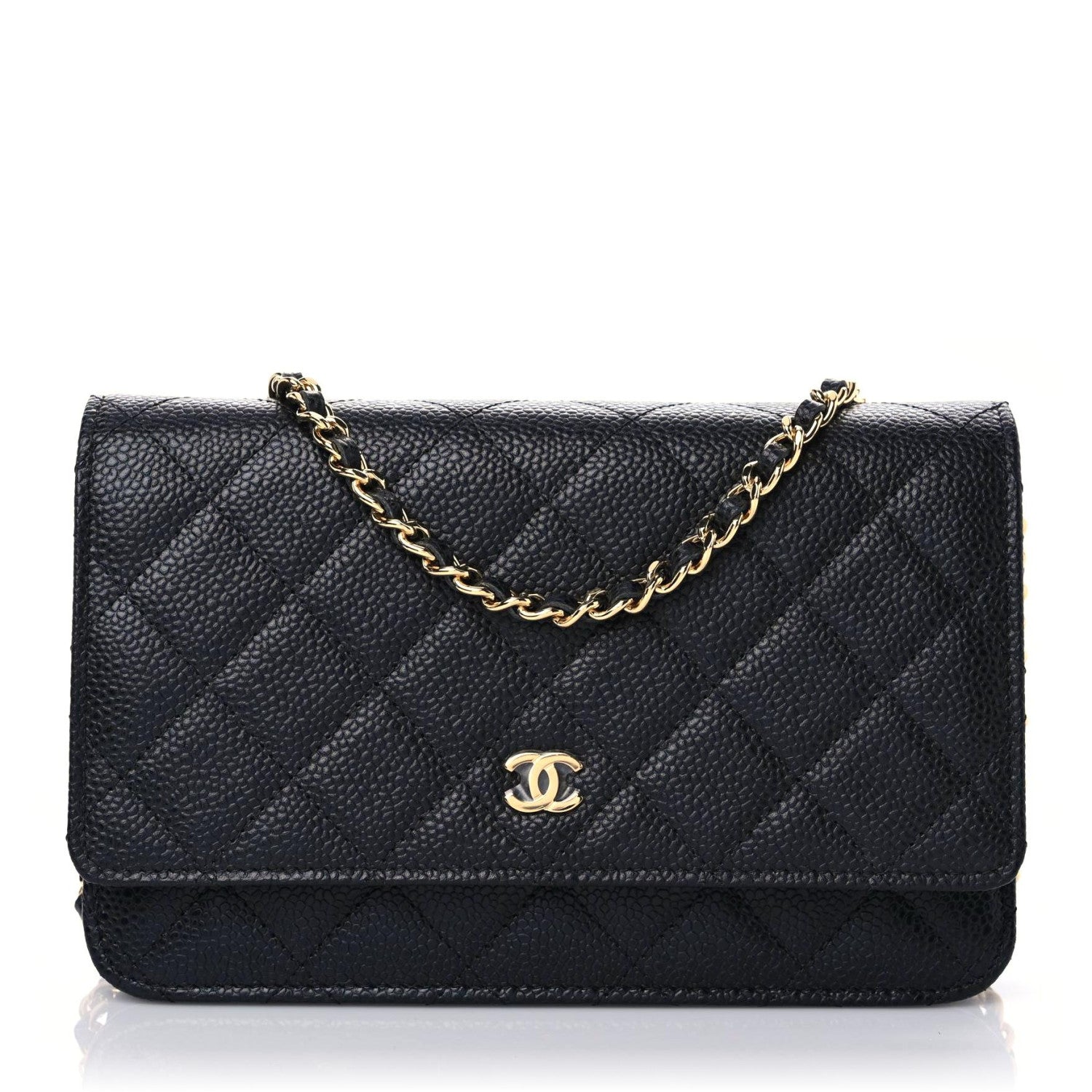 Chanel Caviar Quilted Wallet On Chain WOC Black 1 of 10