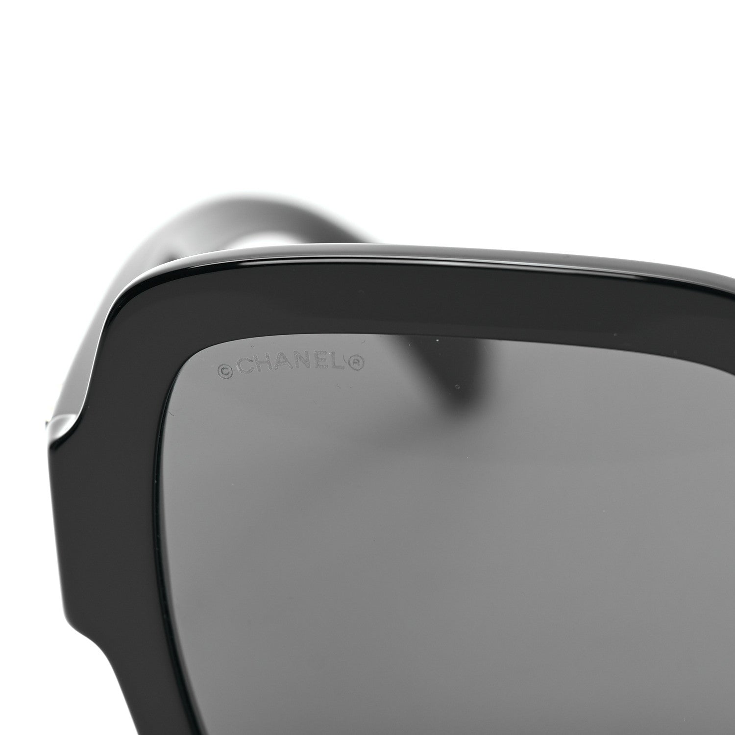 Chanel Acetate Square Heart Sunglasses 5479-A Black 9 of 14