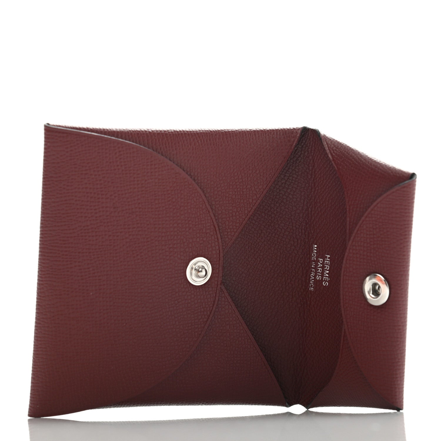 Hermes Madame Calfskin Bastia Coin Purse Rouge H 5 of 8