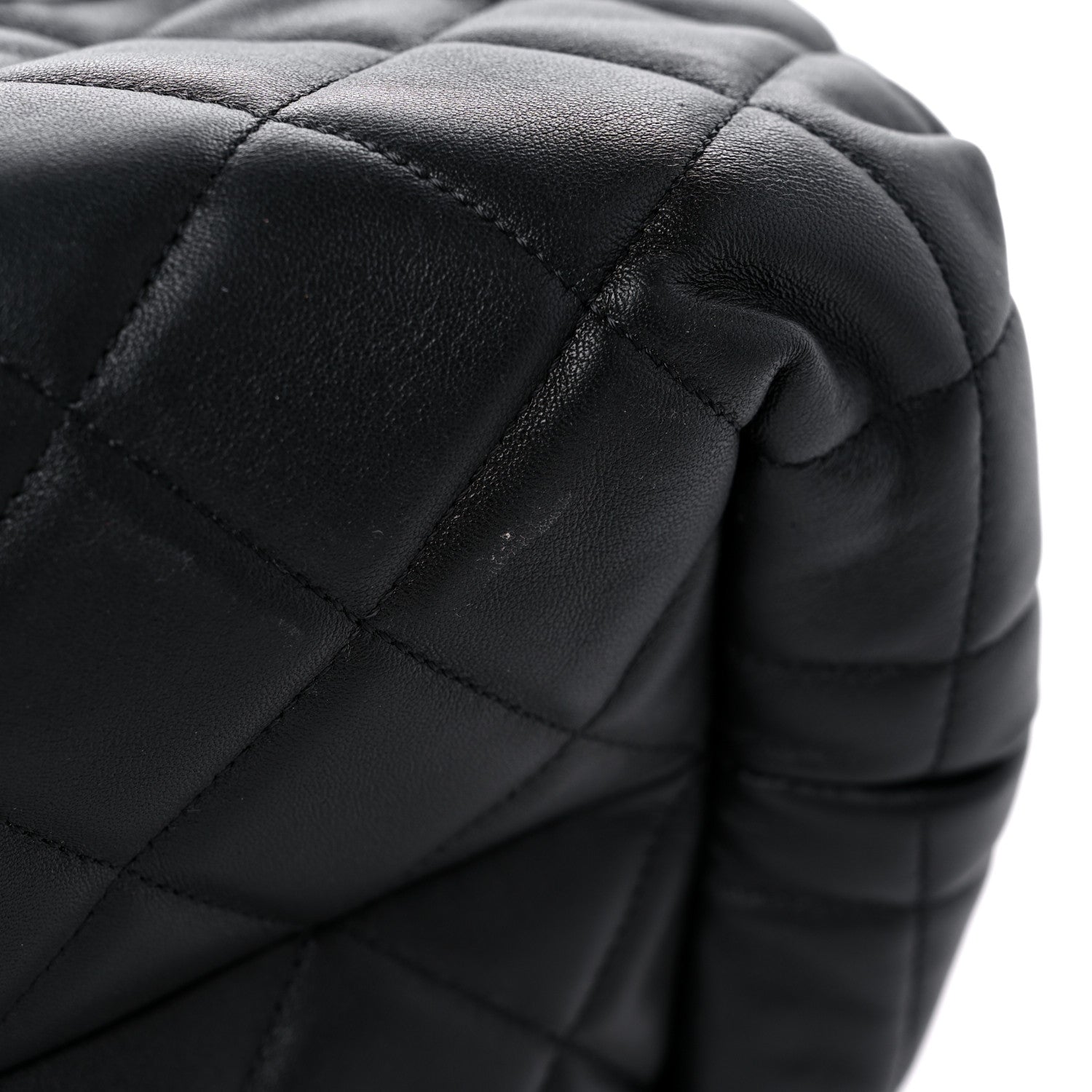 Chanel Lambskin Quilted CC Dweller Drawstring Tote Black 11 of 13