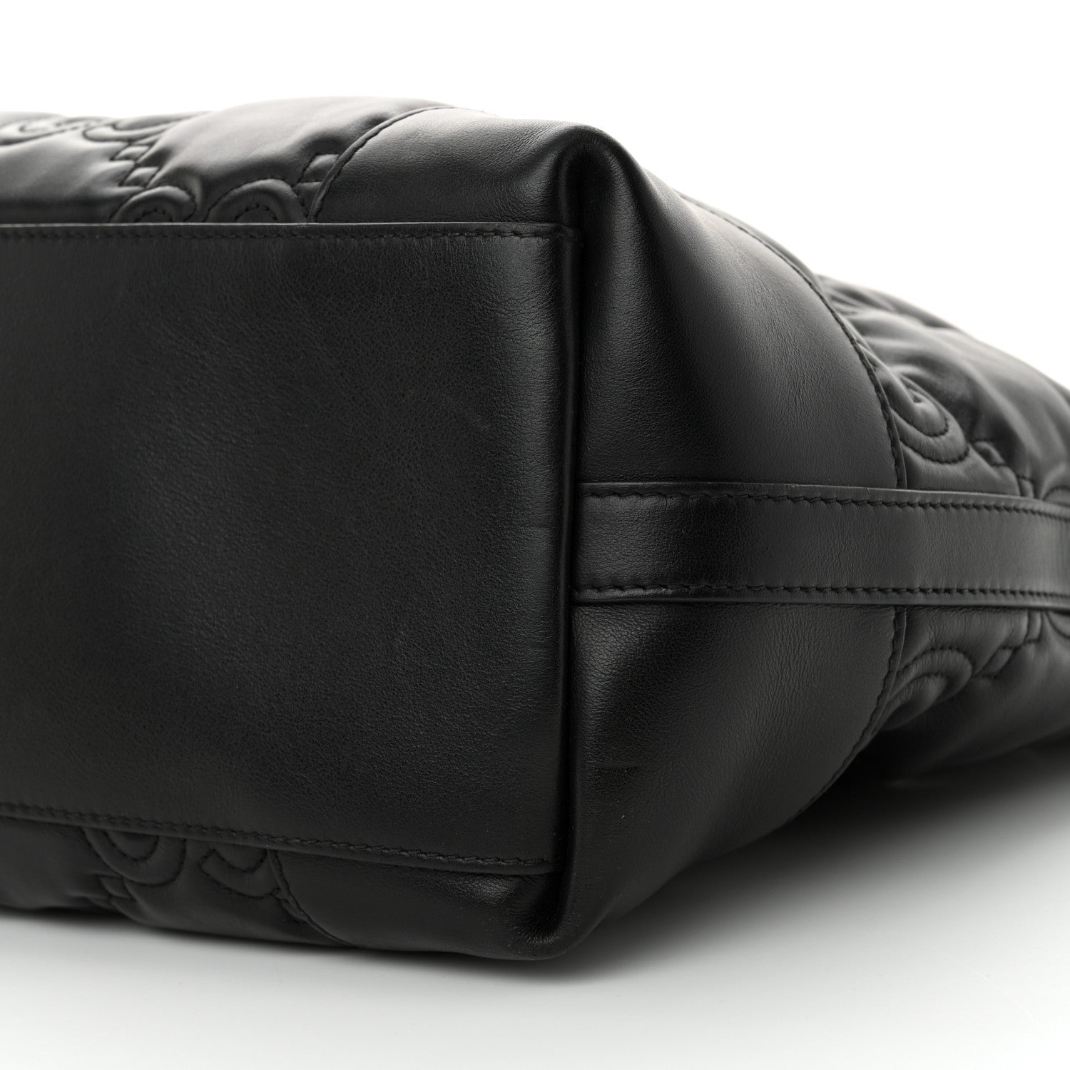 Gucci Calfskin GG Matelasse Medium Ophidia Shopping Tote Black 10 of 14
