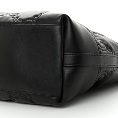 Gucci Calfskin GG Matelasse Medium Ophidia Shopping Tote Black 10 of 14
