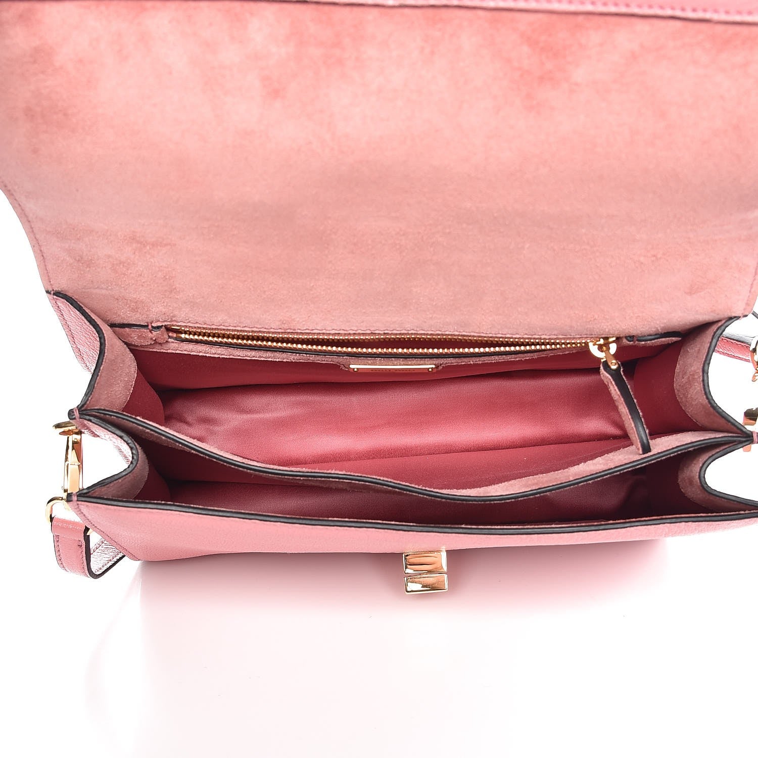 Miu Miu Goatskin Madras Miu Logo Shoulder Bag Gemma 5 of 8