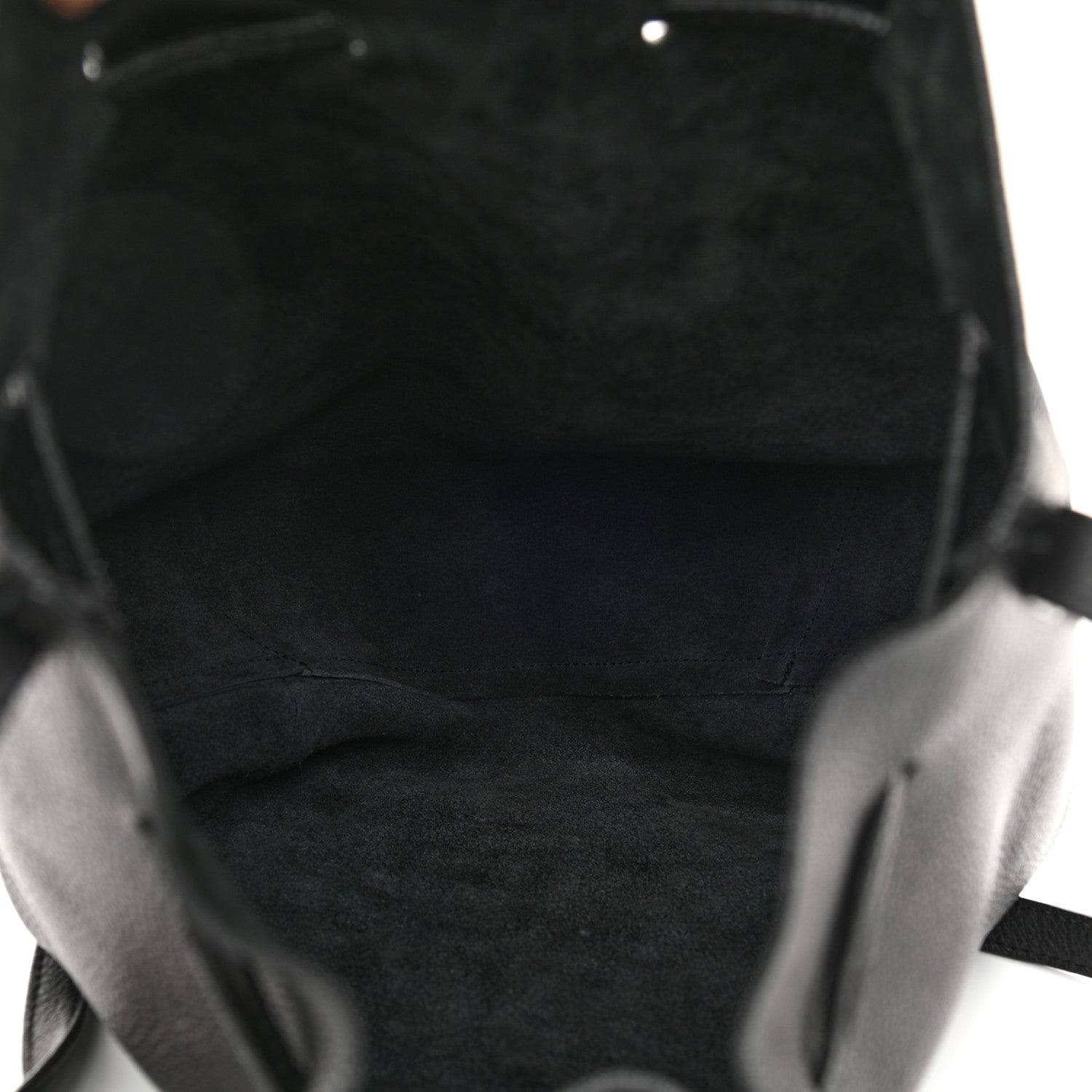Mansur Gavriel Tumbled Calfskin Bucket Bag Black 5 of 14