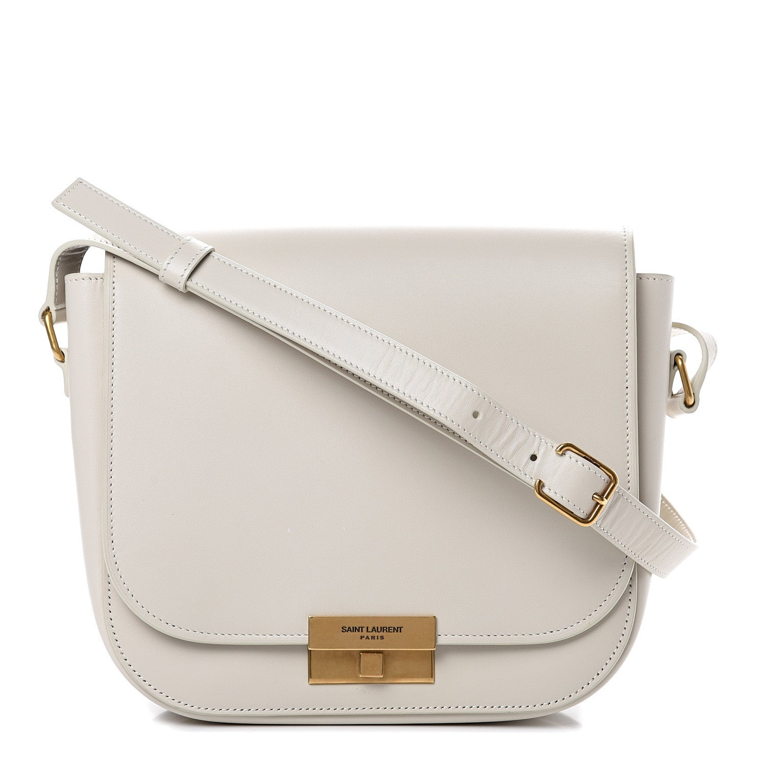 Saint Laurent Calfskin Betty Messenger White 1 of 13