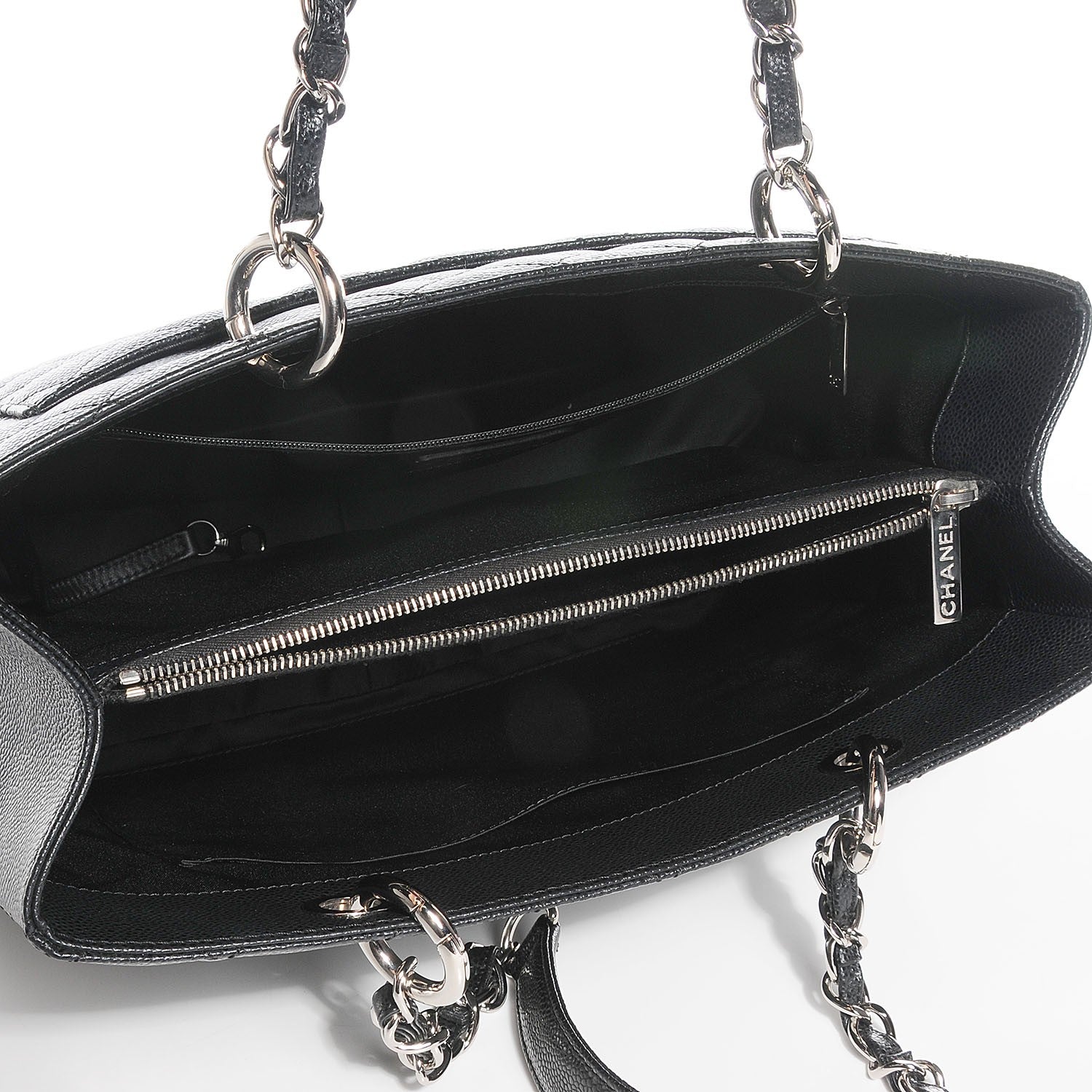 Chanel Caviar Quilted Grand Shopping Tote GST Black 5 of 7