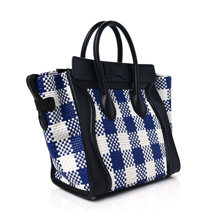 Celine Smooth Calfskin Woven Mini Luggage 2 of 5