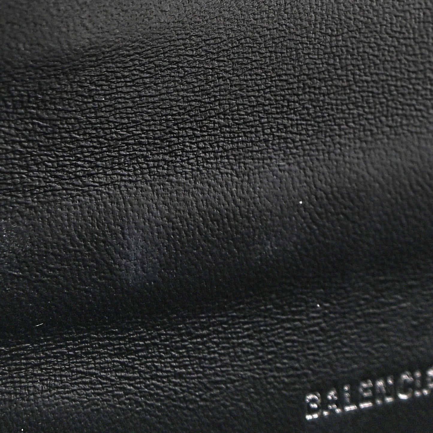 Shiny Calfskin Monochrome Crocodile Embossed Hourglass Top Handle Bag XS Black