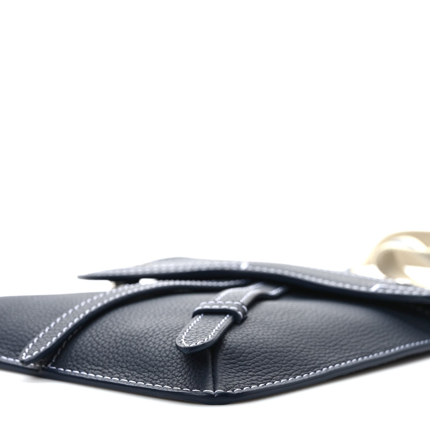 Christian Dior X KAWS Grained Calfskin Saddle Pouch Blue Multicolor 9 of 9