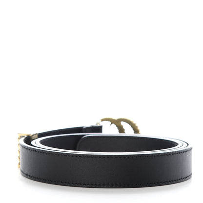Gucci Moon Calfskin Torchon Double G 25mm Belt 105 42 Black 2 of 4