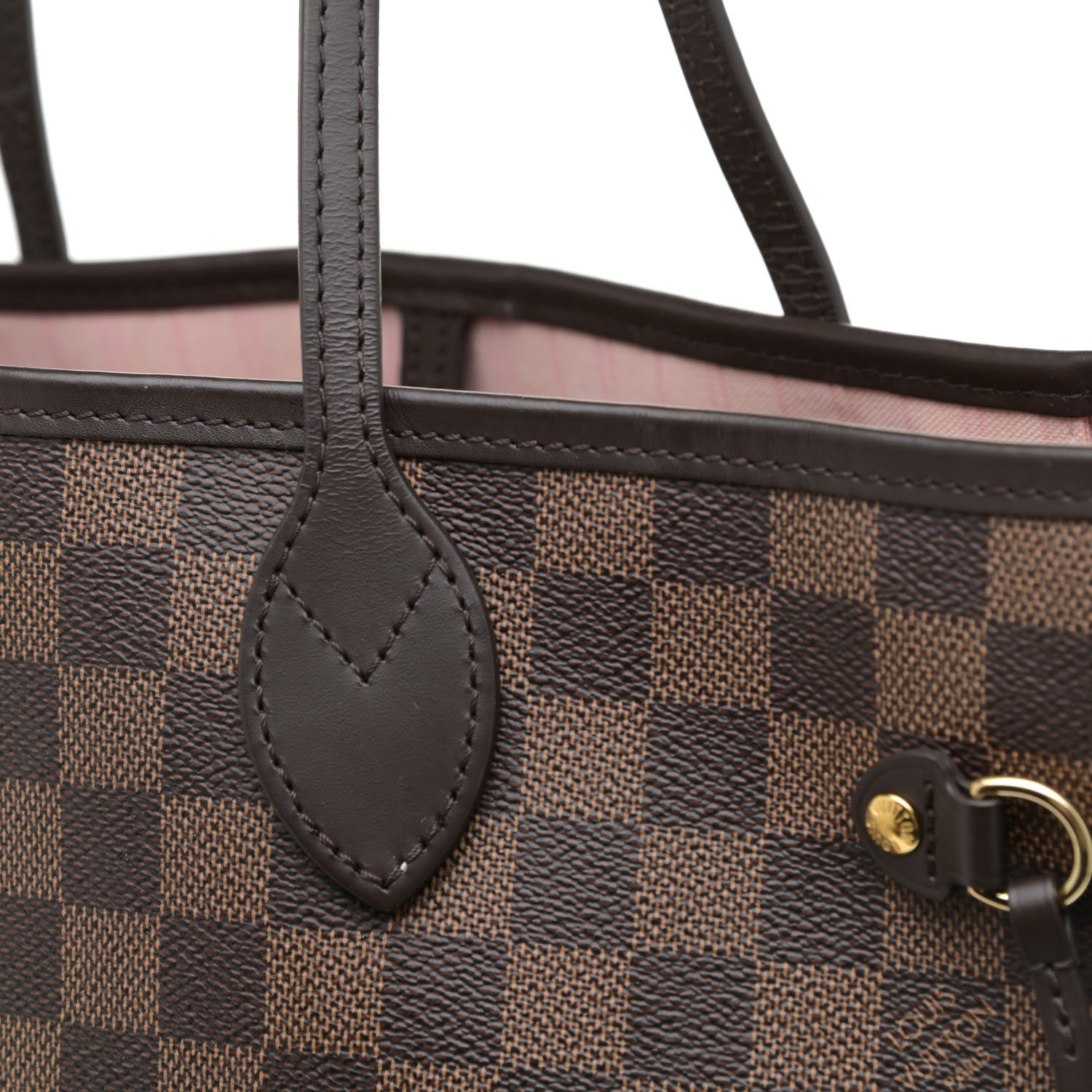 Louis Vuitton Damier Ebene Neo Neverfull MM Rose Ballerine 23 of 28