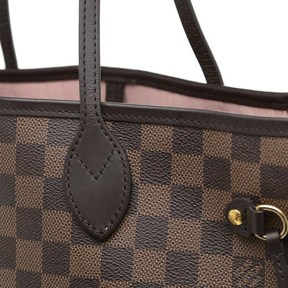 Louis Vuitton Damier Ebene Neo Neverfull MM Rose Ballerine 23 of 28