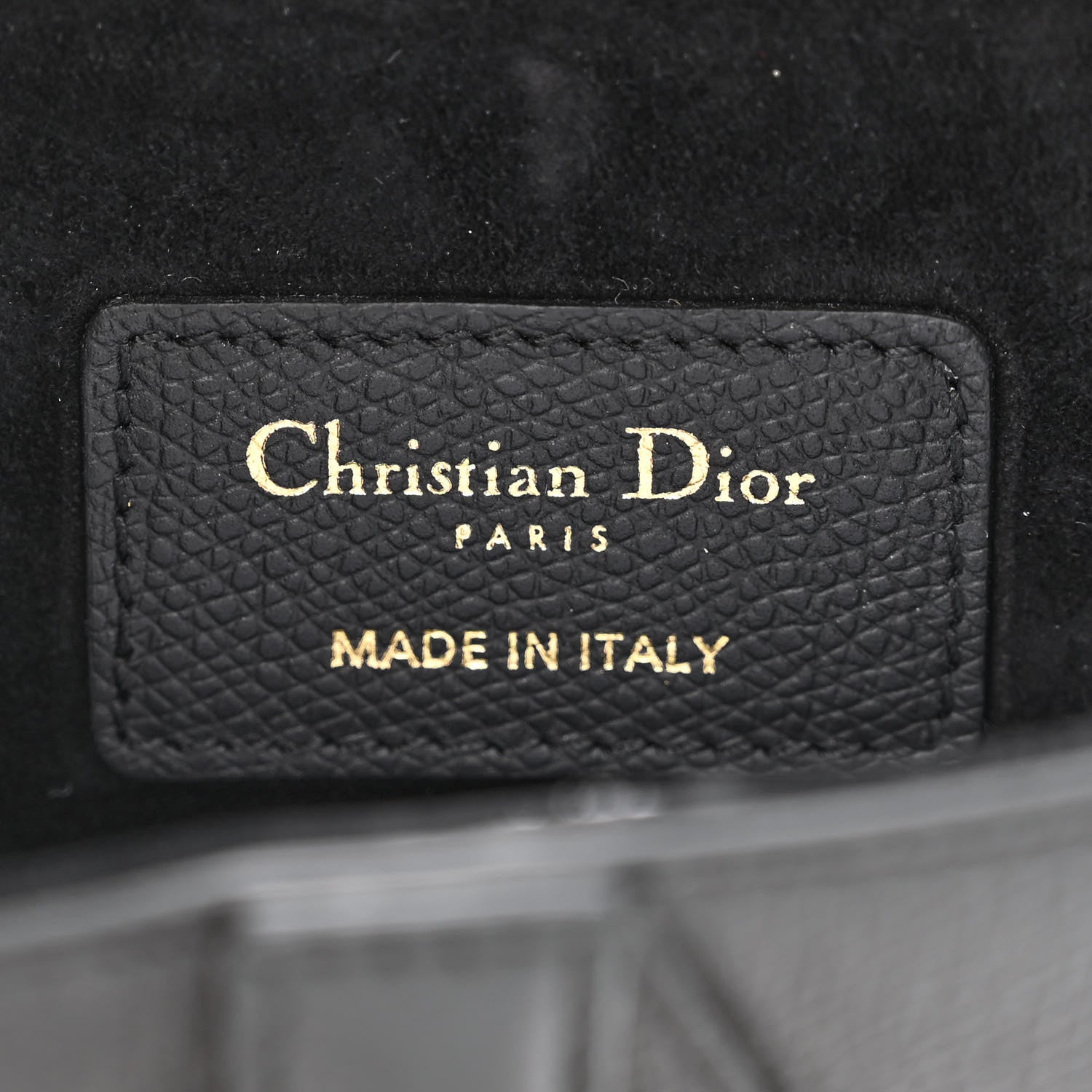 Christian Dior Grained Calfskin Mini Saddle Bag Black 6 of 10