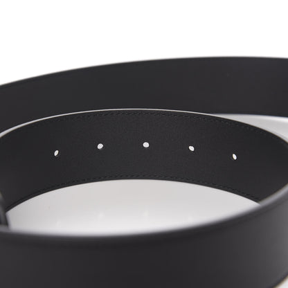 Gucci Moon Calfskin Pearl Double G 40mm Belt 85 34 Black Cream 5 of 5