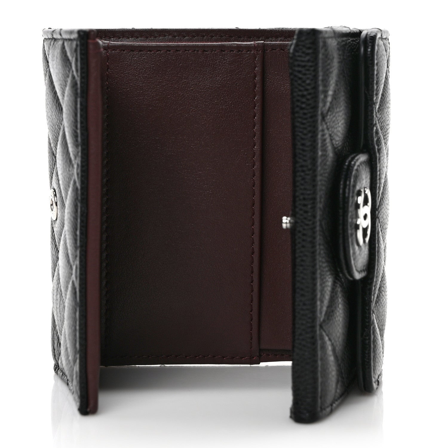 Chanel Caviar Quilted Double Flap Wallet Black 5 of 9