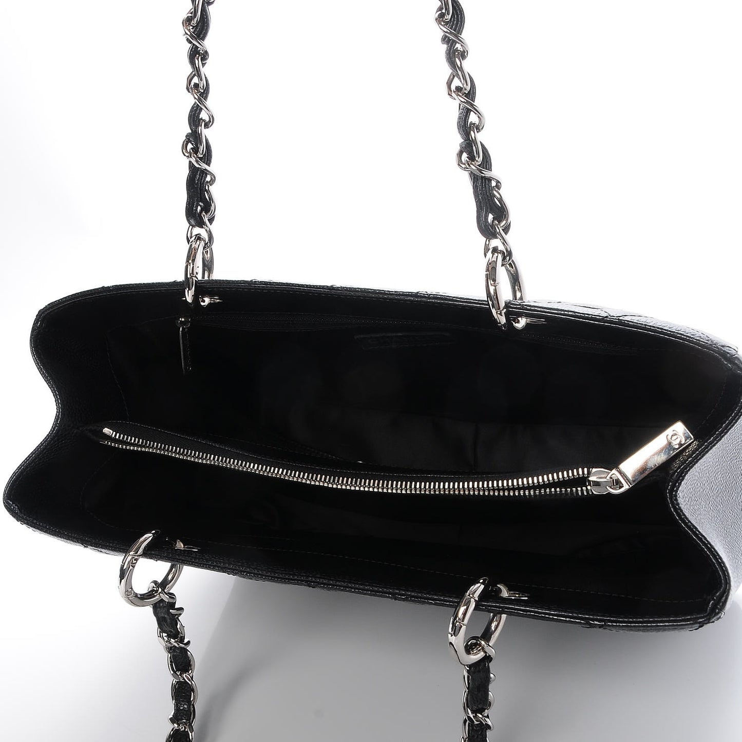 Caviar Quilted Grand Shopping Tote GST Black