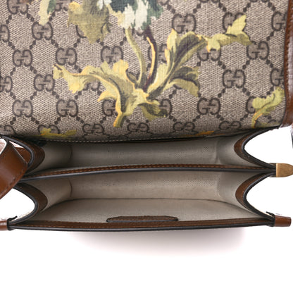 Gucci GG Supreme Monogram Azalea Calfskin Dusty Carnation Mini Retro Interlocking G Flap Shoulder Bag Beige Ebony Multicolor Brown Sugar 5 of 10