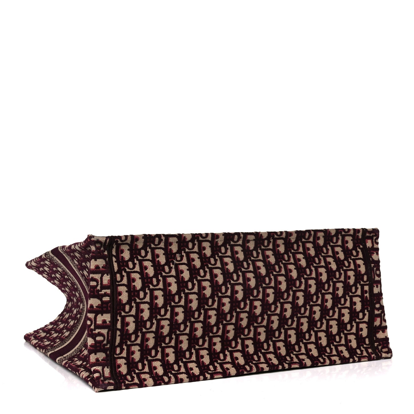 Oblique Large Book Tote Burgundy Multicolor