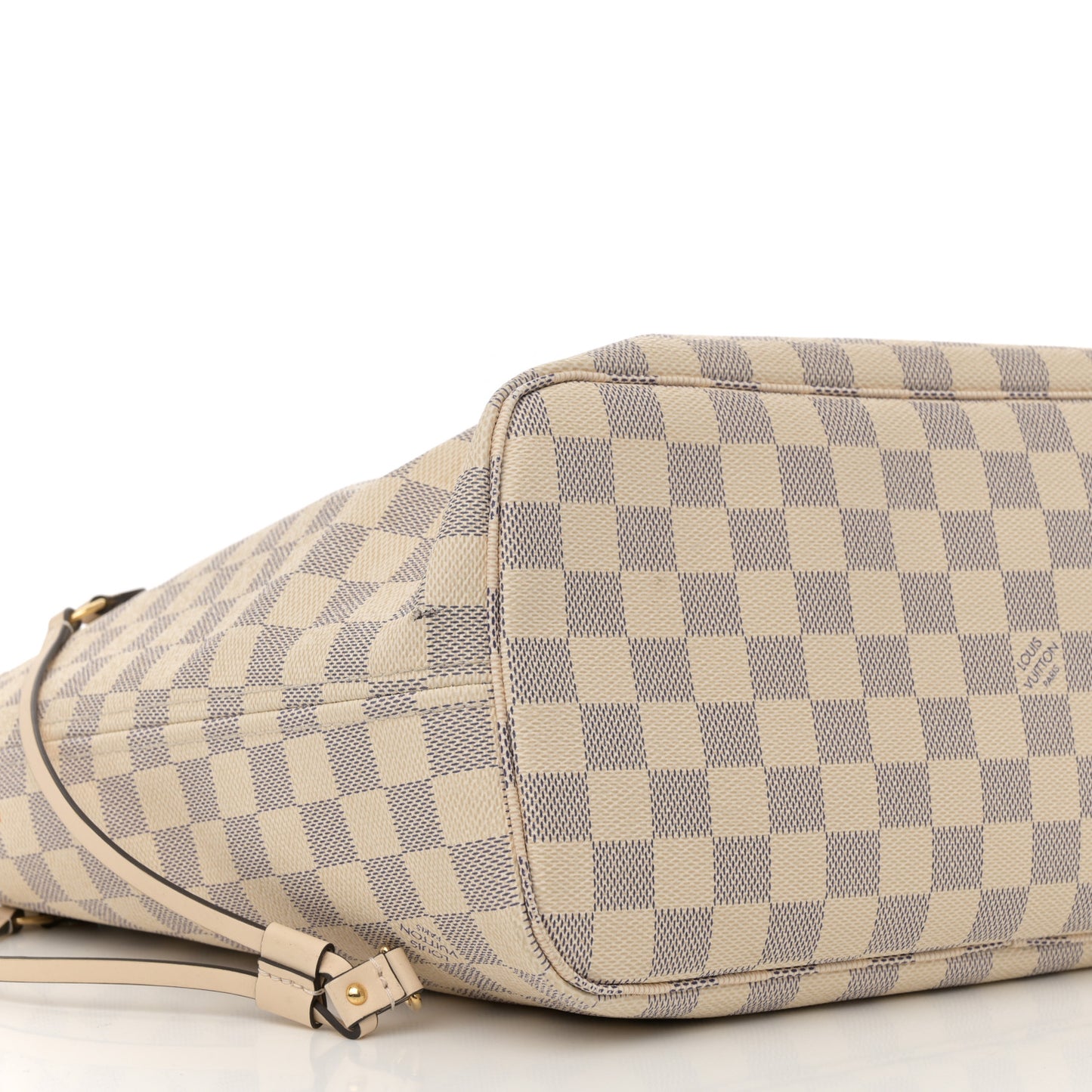 Damier Azur Braided Neverfull MM Pink