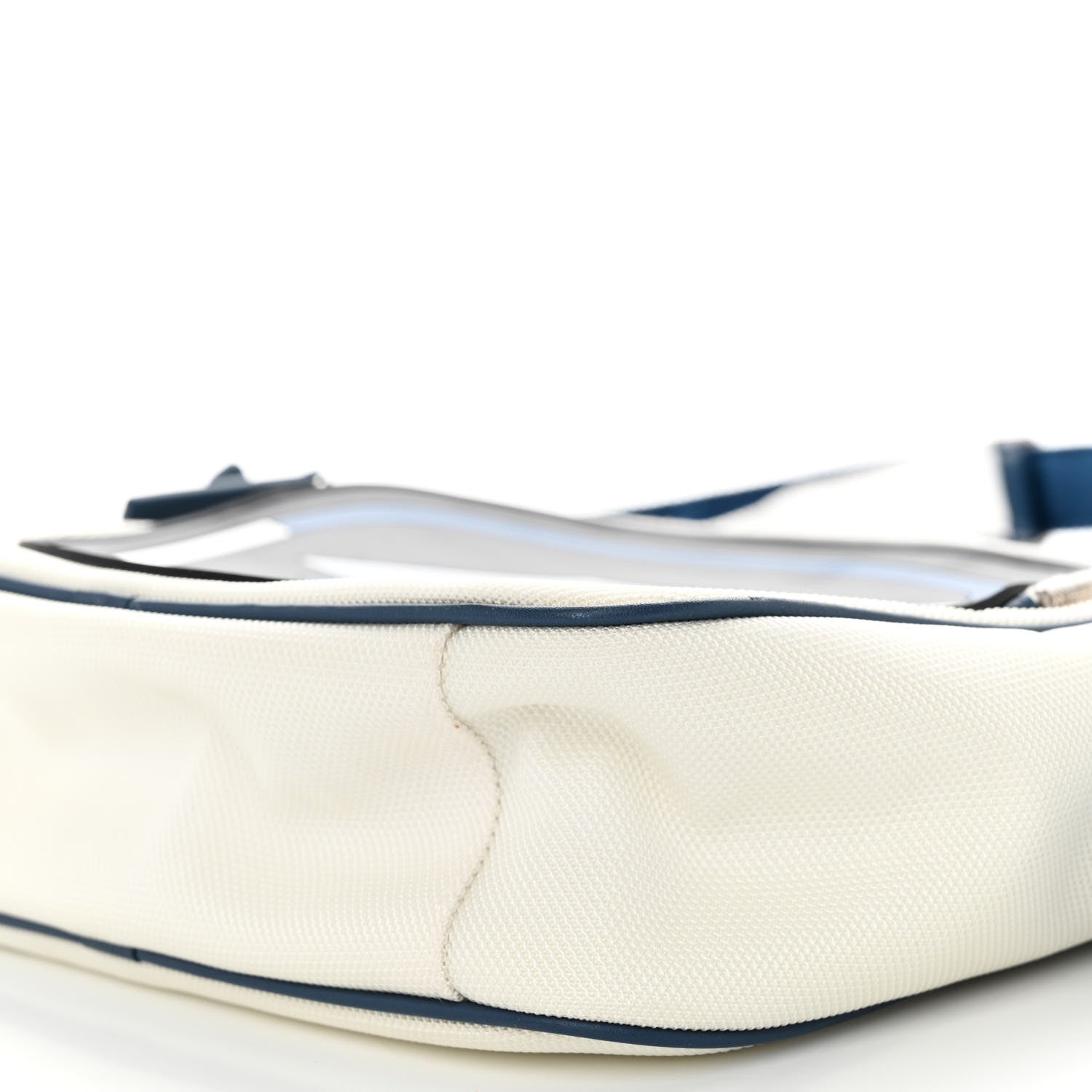 Chanel Nylon Rubber Messenger White Blue 10 of 11