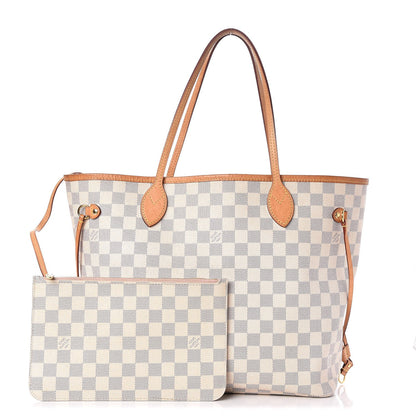 Louis Vuitton Damier Azur Neo Neverfull MM Rose Ballerine 1 of 13