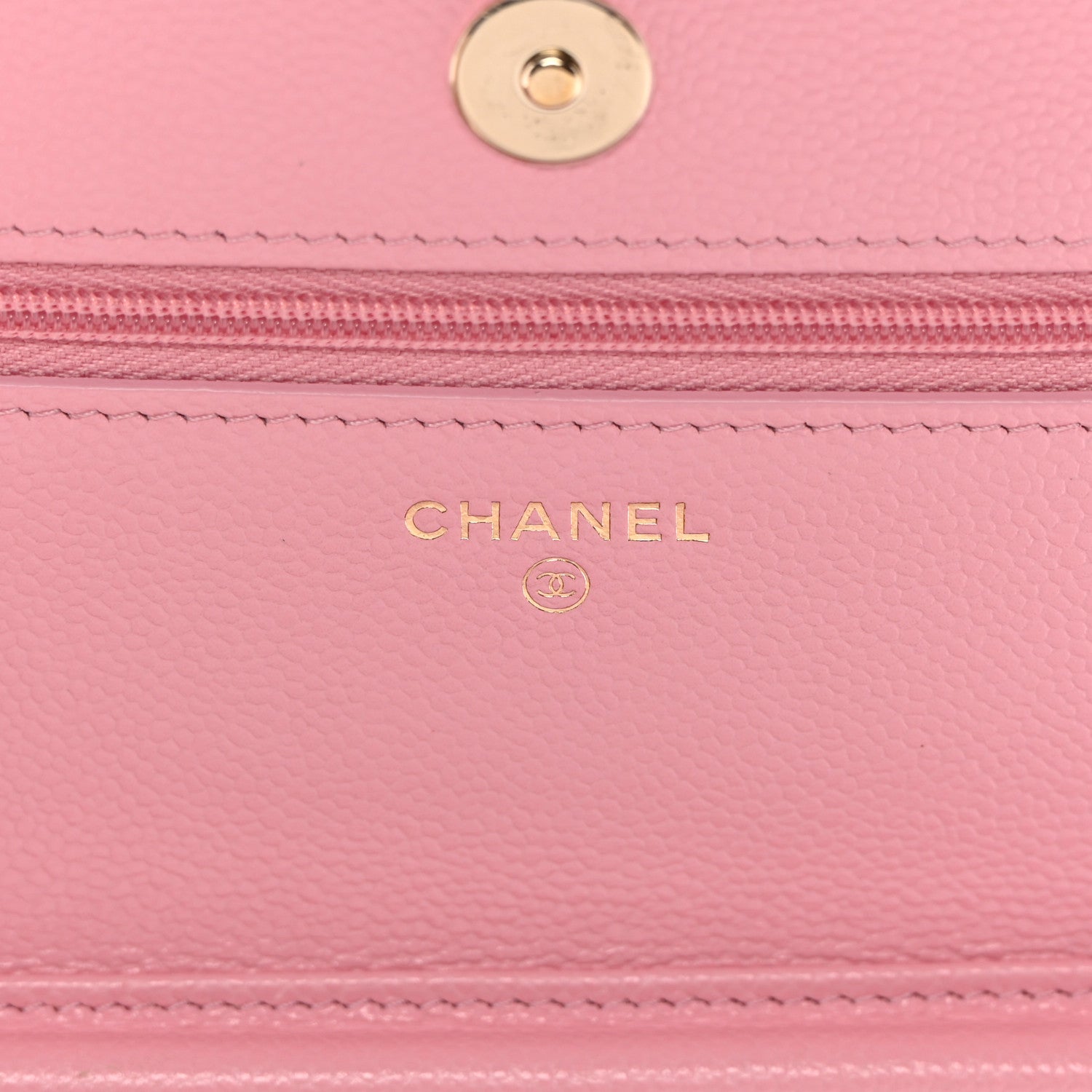 Chanel Caviar Quilted Multi Chain Wallet On Chain WOC Light Pink 6 of 16