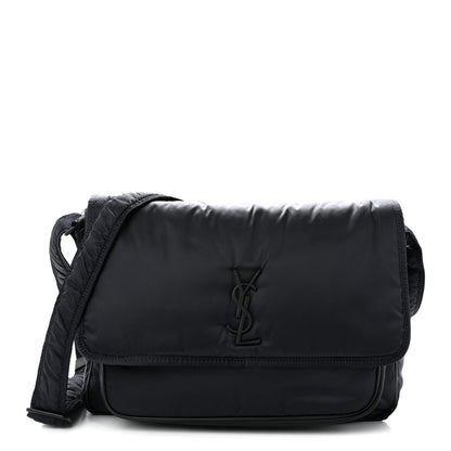 Saint Laurent Econyl Nylon Niki Messenger Blueberry Black 1 of 11