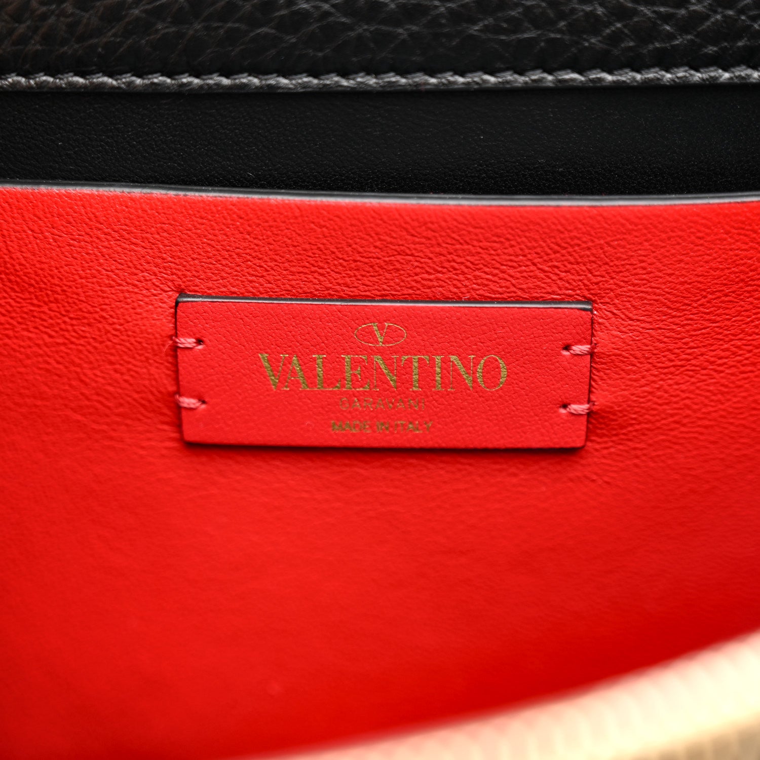 Valentino Garavani Grained Calfskin Large VSling Shoulder Bag Black 6 of 10
