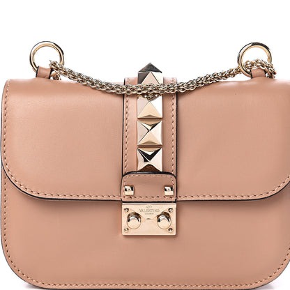 Valentino Garavani Vitello Small Glam Lock Rockstud Flap Soft Noisette 8 of 8