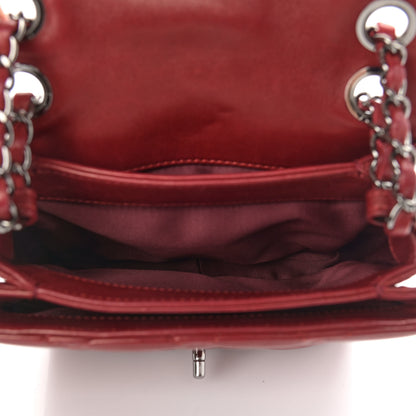 Chanel Lambskin Quilted Mini Chanel 3 Flap Red 5 of 10