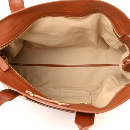 Chloe Calfskin Large Alice Satchel Husky White Tan 5 of 15