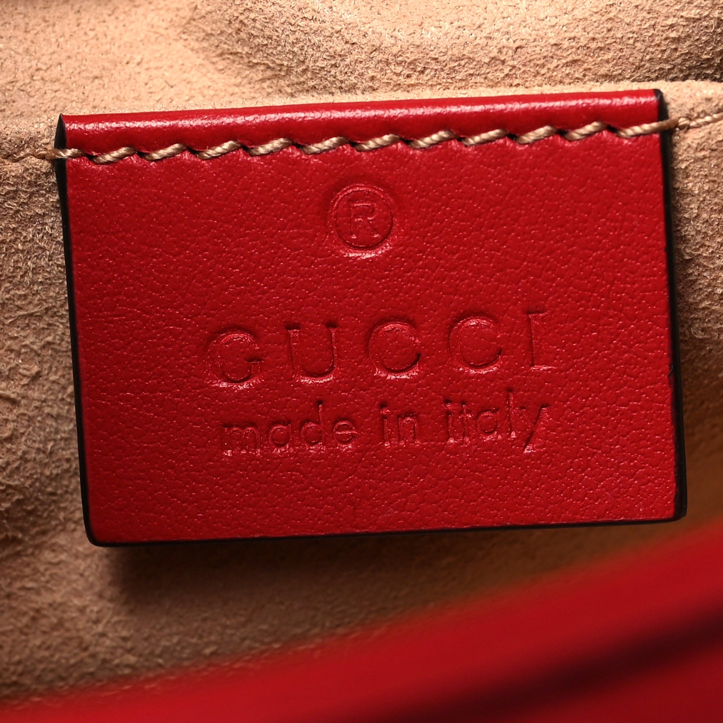 Calfskin Matelasse Mini GG Marmont Shoulder Bag Hibiscus Red