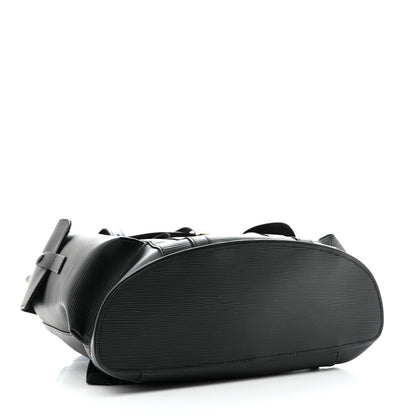 Louis Vuitton Epi Christopher Backpack PM Black 4 of 12